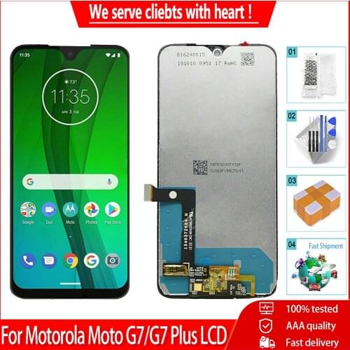 AAA+++ Screen For Motorola MOTO G7 lcd MOTO G7 Plus Display Touch Screen 100% Tested Digiziter Assembly Replacement