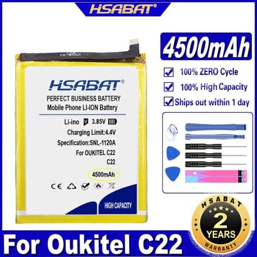 HSABAT KC-N4000C 4500mAh Battery for Oukitel C22 Batteries
