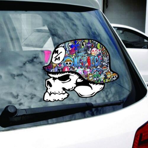 Aliauto Car Decoration Graffiti Skull Car Sticker Universal Decal for Chevrolet Captiva Niva Aveolacetti Sonic Spark Cruz Honda
