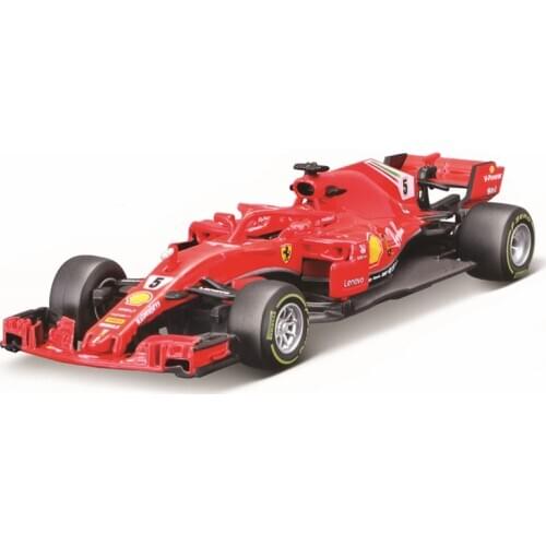 Bburago 1:43 2018 Ferrari F1 SF71 #5 Sebastian Vettel Alloy Luxury Vehicle Diecast Cars Model Toy Collection Gift