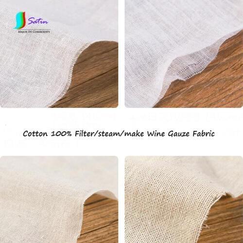 Rice White and Primary Color Cotton 100% Filter/steam/make Wine Gauze Fabric S0711H