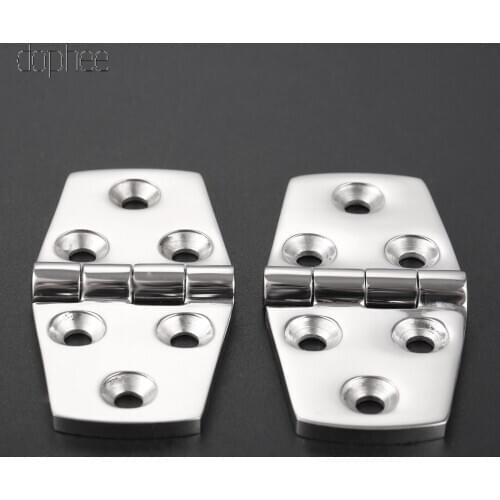 Dophee 1/2pcs Door Hinges Bronze Cabinet Drawer Jewellery Box Decorate Hinge For Furniture Hardware
