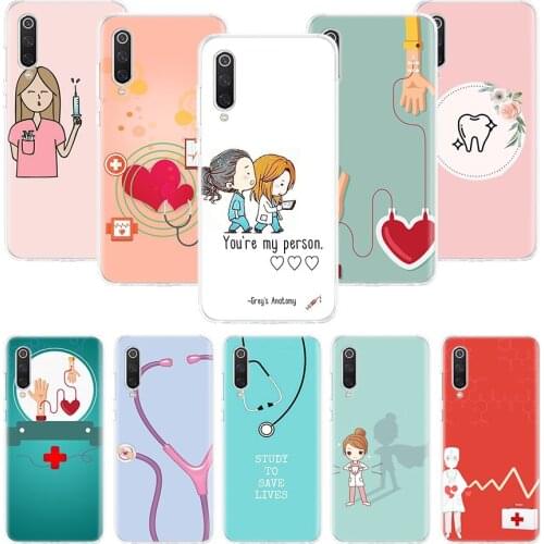 Nurse Medical Medicine Phone Case For Xiaomi Mi Note 10 11 9 8 10T 9T CC9 A1 A2 A3 5X 6X Pocophone F1 X3 F2 Pro Lite Coque Cover