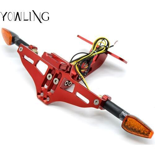 For Honda CBR250F CBR250R CBR300R CBR500R CBR600F CBR650F CBR600RR CB400 CB500F CB500X NC700 CNC License Plate Bracket Holder