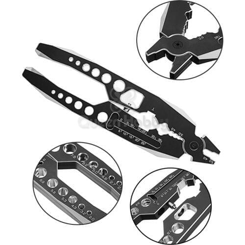 Multifunctional Aluminum Alloy Shock Shaft Pliers Wrench For RC Car RC Models Toys Tools Repairment Spare Parts