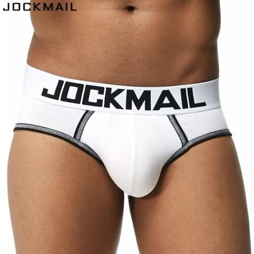 JOCKMAIL Brand Men Underwear Briefs Sexy Gay Penis Pouch Push up calzoncillos hombre slip cuecas Gay Underwear Enhancing panties