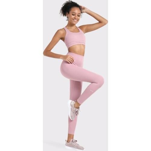 New Yoga Suit Beautiful Back Sports Bra Tight Yoga Pants Womens Sports Fitness Suit 2 Pc Set Gym Clothes Crop Top Leggings