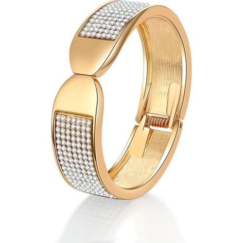 ORNAPEADIA Lightweight Rhinestone Bracelet for Women Girls Fashion High-Sense Alloy Bracelet Bangles Bridesmaid Jewelry