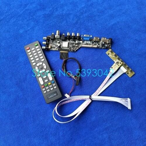 Fit LP140WH4 (TL)(C1)/(TL)(D1)/(TL)(N1)/(TL)(N2) digital DVB-C VGA USB 1366*768 40Pin LVDS screen 3663 controller card kit