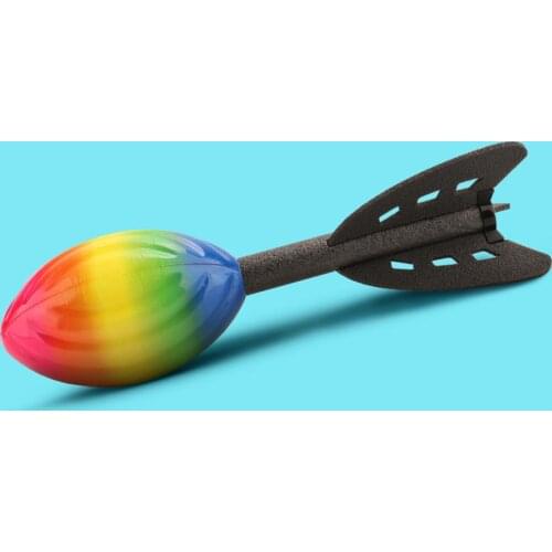 Rainbow EPP Foam Hand Throwing Rocket Air Foam Rocket Football Party Bag Fillers