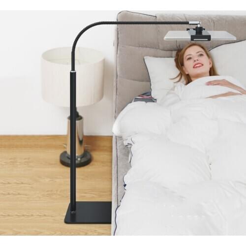 Adjustable Tablet Floor Stand Holder Flexible Gooseneck Stable Base 5-11 Inch Tablet Phone Holder for iPhone Ipad Air Pro Mount