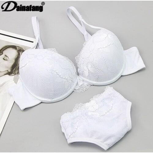 Sexy Seamless Push Up Bra Sets Fashion Solid Bow Diamond Decorative Smooth Bralette 1/2 Cup Adjusted For Women LIngerie