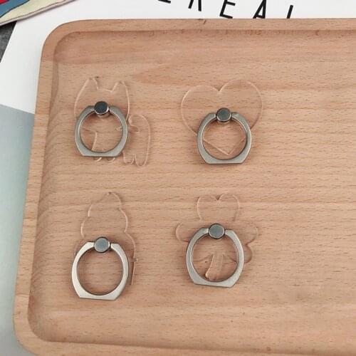 Universal Stent Mobile Phone Holder Stand Finger Ring For Cute Cell Smart Phone Transparent holder For iPhone XS MAX 7