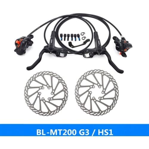 SHIMAN0 MT200 bicycle brake mtb hydraulic disc brake set brake clutch M315 upgrade version brake and G3 / HS1 / RT56 rotor 160mm