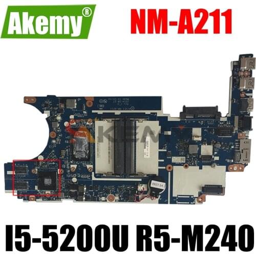 High quality Laptop motherboard For Lenovo Thinkpad Edge E450 E450C AIVE1 NM-A211 With I5-5200U GPU R5-M240 100% Fully tested