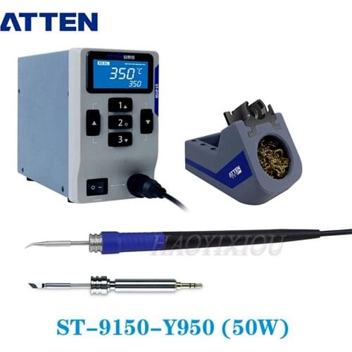 ATTEN high-power industrial-grade lead-free anti-static intelligent soldering station thermostat soldering iron ST-9150-Y950