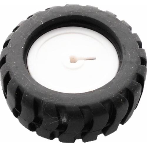 D-axis rubber tires Robot parts 43mm tracking car model wheel use for N20 gear motor