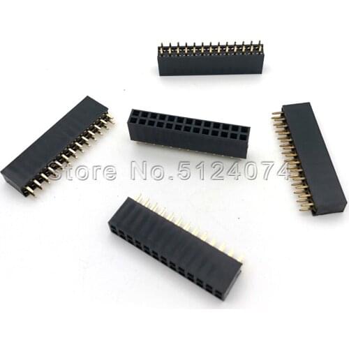 10pcs/lot Double row female Spacing 2.54mm 2x13pin double row seat 26P female connector 2*13P DIP