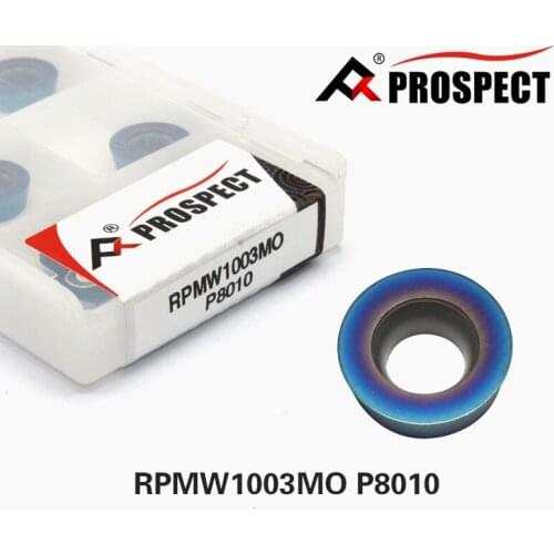10pcs RPMW1003MO P8010 inserts, to cut HRC25-HRC50 hardned steel, cast steel and steel, PROSPECT brand