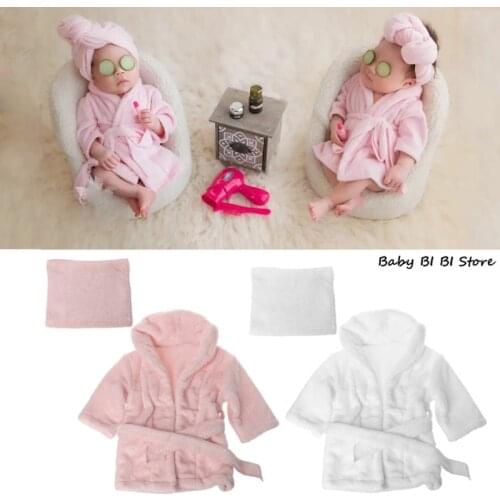 2019 Bathrobes Wrap Newborn Photography Props Baby Photo Shoot Accessories