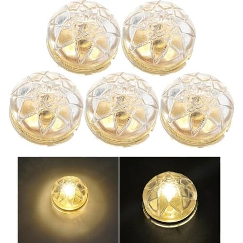 5pcs 1/12 Dollhouse Miniature LED Ceiling Light Lamp Battery