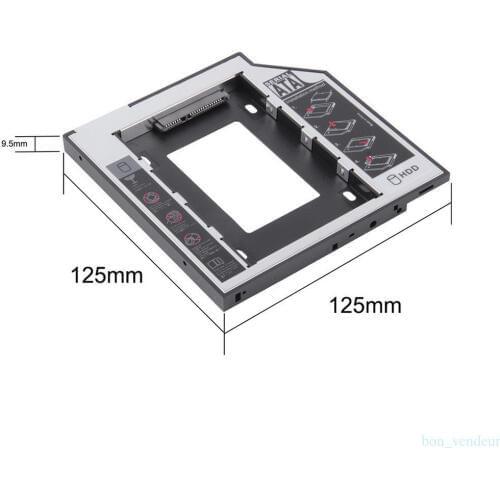 9.5mm SATA HDD SSD Hard Drive Disk Caddy for Acer Aspire Z3-105-UR30 Z3-605 Z3-610 Extensa 2508 2509 2510 2510G 2511 2511g 2519