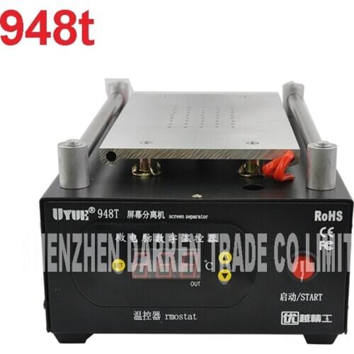 948T 110/220 V Max 7 inch cell phone Built-In Vacuum Pump Glass LCD Screen Separator Machine screen vacuum separator