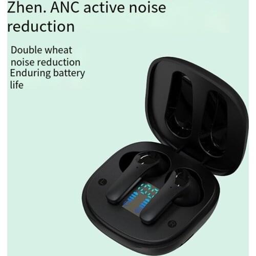 Active Noise Cancelling Bluetooth-compatible 5.1 Earphone TWS True Wireless Earbud Hi-Fi Audio Gaming Headphone Touch Control