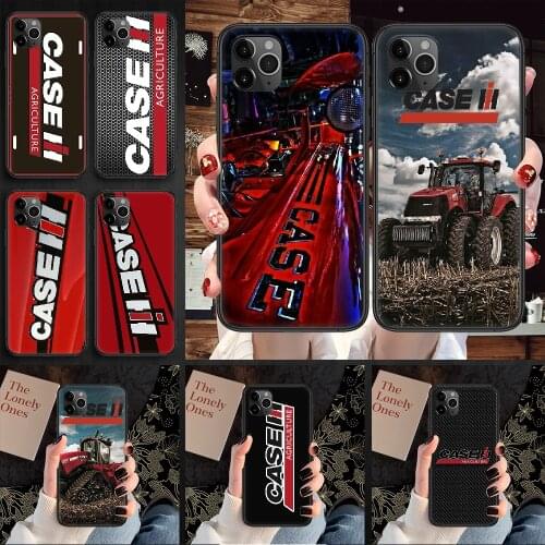 Tractor Logo CASE IH Phone Case Cover Hull For iphone 5 5s se 2 6 6s 7 8 12 mini plus X XS XR 11 PRO MAX black pretty funda tpu