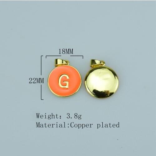26 Letter Pendants Enamel Pendants Enamel Charm Letter Jewelry DIY Bracelet Necklace Jewelry Making Supplies