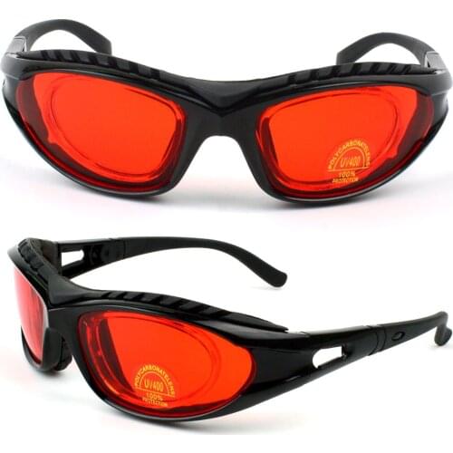 590nm helps isolate blue protective glasses from 590-690nm laser goggles