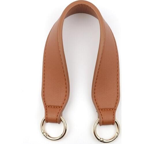 PU Leather Handle Strap Detachable Buckle Replacement for Beach Bag Bucket Handb F3MD