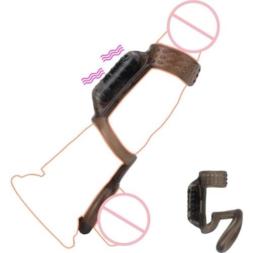 OLO Cock Rings Delay Ejaculation Sex Toys for Men Dildo Vibrator Single Speed Male Penis Vibrating Ring Adult Products