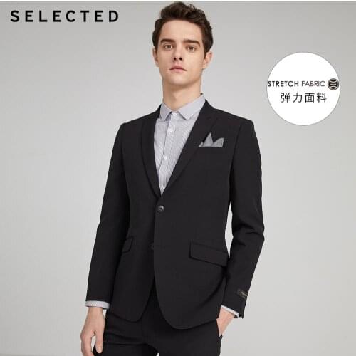 SELECTED Mens Stretch Regular Fit Jacket Business Casual Blazer S|42015X506