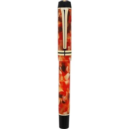 NEW Kaigelu 316 Celluloid Ice Red Fountain Pen Beautiful Marble Patterns Iridium EF/F/M Nib Pen Writing Gift for Office Business