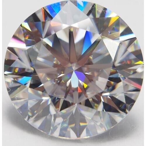 Wholesale Size 3~12mm White D Color VVS1 Round Cut Loose Moissanite Stone 0.1ct~6ct With Certificate