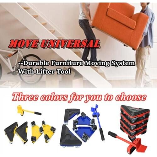 Move universal Furniture wheel Durable Moving System With Lifter Tool wardrobe washing machine refrigerator heavy objects tool