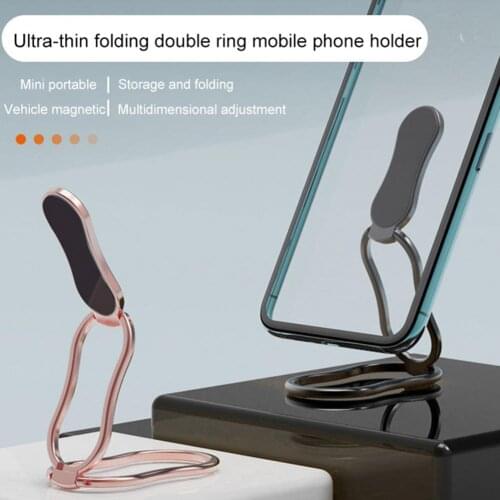 Phone Stand for iPhone 12 Pro Max 11 Pro Max Small Durable Foldable Mobile Phone Metal Finger Ring Holder