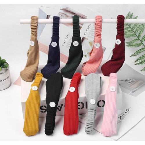 Women Solid Headband Turban Elastic Headwear Head Wrap Women Hair Accessories for Women Striped Yoga Hair Bands