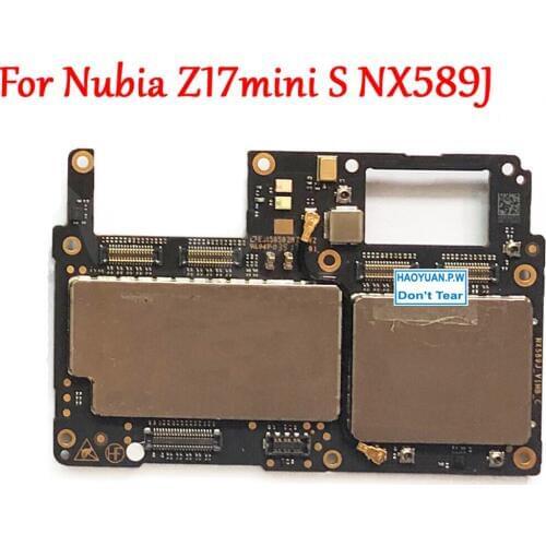 Unlock Tested Full Work Motherboard For ZTE Nubia Z17mini S Z17 mini S Z17miniS NX589j Logic Circuit Electronic Panel FPC