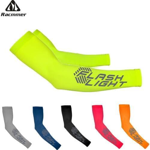Racmmer Unisex Manguitos Ciclismo 2020 Brazo Cycling Arm Warmers Sleeve Bicycle Sport Lycra Bike UV Sun Protection Reflective