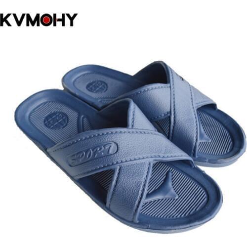 Slippers Men New Summer Mens Indoor Slippers Beach Sandals Flat Soft Flip Flop Outdoor Fashion Male/Female Lover Slipper Shoes