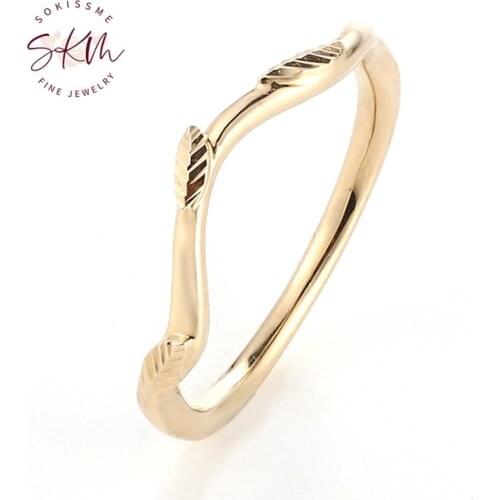 SKM brand designer rings for women 14k rose gold Vintage designer Engagement rings designer Promise Luxury Fine Jewelry