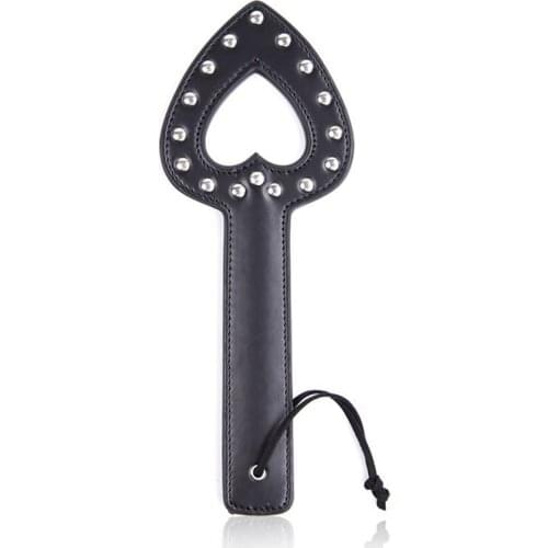 Adult bdsm hollow heart Fetish sex bondage Leather Spanking Paddle Fetish Whip Flogger Sex Toys For Couples Sexy Knout slave