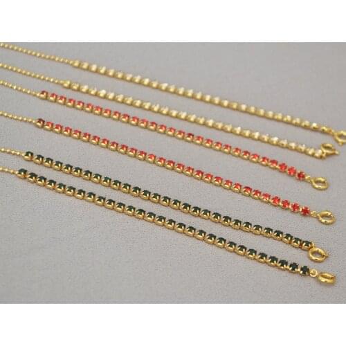 Exquisite Chain necklaces for women Multicolor Cubic Zirconia charm rainbow clavicle chain neck accessory party wedding gifts