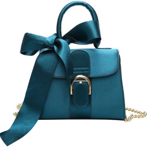 Women Bag2019 New Style Fashion in Europe And America Style Velvet WOMENS Bag Versatile Bow Hand