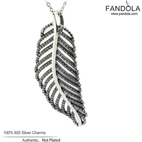 CKK 925 Sterling Silver Clear CZ Light as a Feather Necklace Link Chain Pendants Necklaces for Women Wedding Jewelry Bijoux