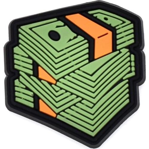 10 PCS Dollars Pounds Euro RMB Cashes Mondy Logo Hole Sandal Shoes Decorations Wholesale Large In Stock Varied Types