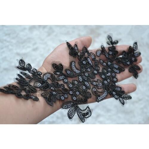 10piece/ Pack 27cm*11cm Lace Wedding Dress Applique DIY Bridal Headdress Ivory White Lace Collar Lace Fabric Patch RS359