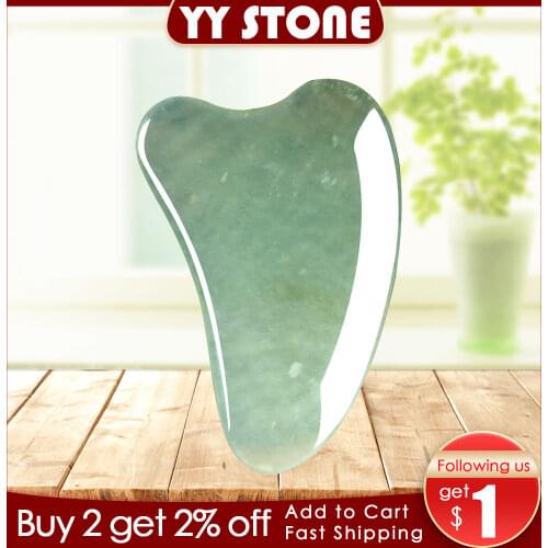 100% Natural Jade Big Size Triangle Guasha Scraping Board Beauty Salon Massage Plate Good Quality